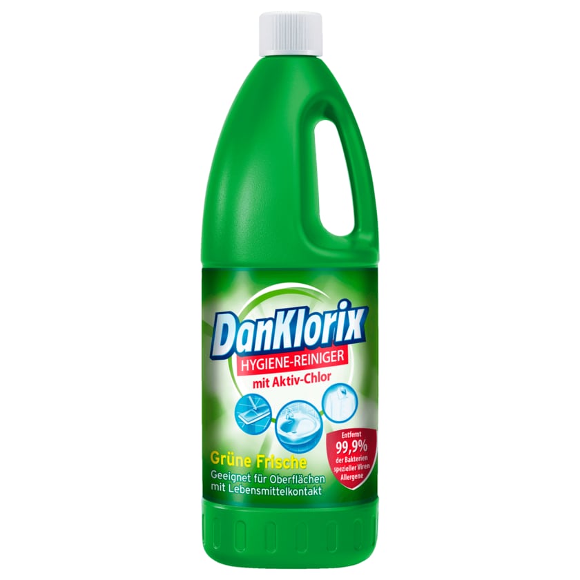 DanKlorix Grüne Frische Hygienereiniger mit Chlor 1,5l